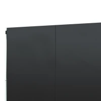 Outsunny 2.95 Meters Gazebo Replaceable Exchangeable Side Panel Wall Panels Walls With Window, Black(m-8)