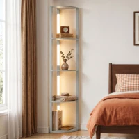 HOMCOM 4-Tier Corner Floor Lamp(m-9)