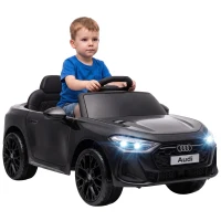 AIYAPLAY Elektrische kinderauto Audi A5L 12V kinderauto met 2,4G-afstandsbediening, 2 motoren, lithiumbatterij, softstart, 4-Rad-Federung(m-12)