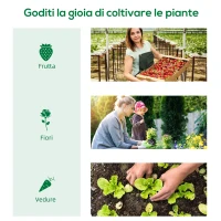 Outsunny Serra da Giardino Verticale con 4 Ripiani in Metallo e Copertura in PE, 80x49x160 cm, Bianco(m-7)