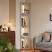 HOMCOM 4-Tier Corner Floor Lamp(m-14)