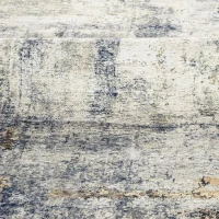 HOMCOM Vloerkleed van polyester met modern artistiek patroon, wasbaar, grijs(m-13)