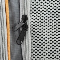 PawHut Pet Backpack Carrier, Foldable Pet Carrier Backpack for Mini Dogs Cats Up to 5 kg, with Mesh Window, Grey(m-13)