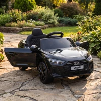 AIYAPLAY Elektrische kinderauto Audi A5L 12V kinderauto met 2,4G-afstandsbediening, 2 motoren, lithiumbatterij, softstart, 4-Rad-Federung(m-8)