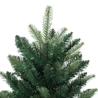 HOMCOM Realistic Xmas Tree, 4ft Prelit Artificial Christmas Tree with 80 Lights, Green(m-12)