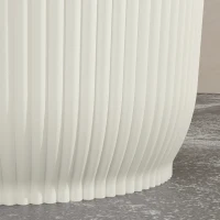 Outsunny Set of Three Ф22cm Planters - White(m-9)