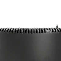 Outsunny Chauffage d'Appoint Gaz et Électrique 4200W/1200W Infrarouge Pliable 3 Niveaux 2 Freins Sécurité ODS 45x42x75cm Noir(m-15)