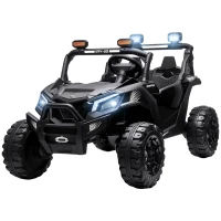 AIYAPLAY 24V 2 Seater Ride On Truck Car for Big Kids with Remote Control, Dual Motors, 4-Wheel Suspension for Ages 3-8, Black(m-15)