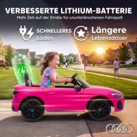 AIYAPLAY Elektrische kinderauto Audi A5L 12V met 2,4G-afstandsbediening, 2 motoren, lithiumaccu, softstart, vierwielvering(m-5)