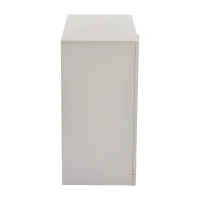 Modern Wooden Buffet Sideboard Storage Cabinet with 2 Doors, Freestanding Kitchen Cupboard with Adjustable Shelf, 80L x 40W x 80H cm, White(m-8)