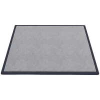 AIYAPLAY Tappeto Gioco Bambini 0-3 Anni 180x150x3 cm con Superficie Impermeabile, in Flanella e Schiuma, Grigio Scuro(m-1)
