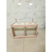 AIYAPLAY Banco Infantil Convertible 3 en 1 Juego de Mesa y Silla Baúl de Juguetes con 2 Cajones de Tela 3-6 Años Rosa(m-10)