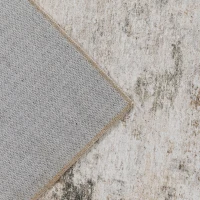 HOMCOM Vloerkleed van polyester met modern artistiek patroon, wasbaar, bruin(m-11)