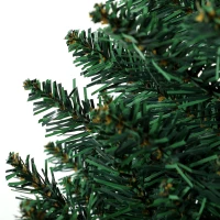 HOMCOM Kerstboom met 550 warmwitte leds, 1494 takpunten, brandvertragend, kunststof/metaal, 180 x 112 cm, groen(m-10)