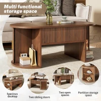 Modern Height-Adjustable Coffee Table with Lift-Top Design, Multifunctional Storage Table for Apartments and Offices, 100L x 50W x 40.5H cm, Walnut(m-4)
