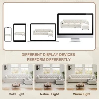Modern Velvet L-Shaped Sectional Sofa with Storage Chaise and Tufted Back, Soft Corner Couch with Reversible Corner, 281L x 132W x 86H cm, BeigeStorage Chaise(m-4)