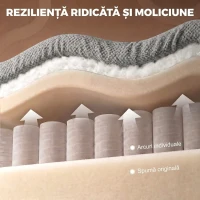 HOMCOM Fotoliu Reclinabil Manual 155° cu Suport pentru Picioare, Rotativ 360°, pentru Living, Gri Deschis(m-5)