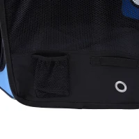 PawHut Parque Plegable para Perros y Gatos Corralito Portátil para Animales Pequeños Impermeable de Tela Oxford Ø90x41 cm Azul(m-8)