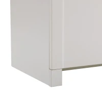 Modern Wooden Buffet Sideboard Storage Cabinet with 2 Doors, Freestanding Kitchen Cupboard with Adjustable Shelf, 80L x 40W x 80H cm, White(m-13)