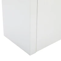 High-Gloss Display Cabinet with Bluetooth-Controlled LED Lighting, Tall Storage Cabinet for Living Room and Playroom, 100L x 35W x 170H cm, White(m-12)