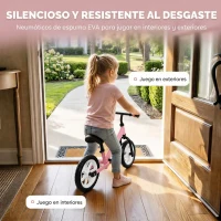 AIYAPLAY Bicicleta de Equilibrio para Niños de 2 a 5 Años con Ruedas Luminosas y Silenciosas Asiento y Manillar Ajustables Rosa(m-7)