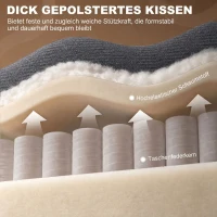 HOMCOM Elektrische relaxstoel met opsta-hulp, massage en warmte, chenille fauteuil met pocketveren, donkergrijs(m-6)
