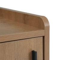 Modern Wooden Shoe Bench with Padded Cushioned Seat, Soft Shoe Storage Organiser with Adjustable Shelves, 100L x 34W x 69H cm, Natural(m-12)