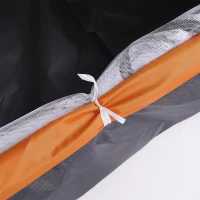 Outsunny 2 Person Camping Tent, Dome Tent with Zipped Doors, Storage Pocket, Portable Handy Bag, Orange(m-12)