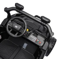 AIYAPLAY 24V 2 Seater Ride On Truck Car for Big Kids with Remote Control, Dual Motors, 4-Wheel Suspension for Ages 3-8, Black(m-13)