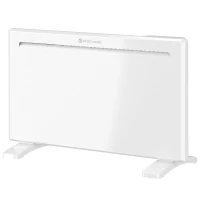 HOMCOM Calefactor Eléctrico Inteligente de Pared o Independiente 1500 W Temporizador Semanal Wifi Ventana Abierta y Antihielo(m-1)