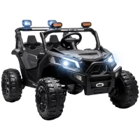 AIYAPLAY 24V 2 Seater Ride On Truck Car for Big Kids with Remote Control, Dual Motors, 4-Wheel Suspension for Ages 3-8, Black(m-1)