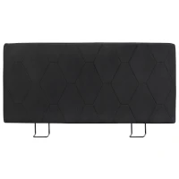HOMCOM Cabecero de Cama 160 cm con Altura Ajustable de Chenilla Diseño de Rombos y Estructura Metálica Gris Oscuro(m-10)