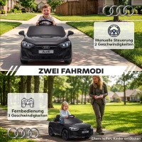 AIYAPLAY Elektrische kinderauto Audi A5L 12V kinderauto met 2,4G-afstandsbediening, 2 motoren, lithiumbatterij, softstart, 4-Rad-Federung(m-6)