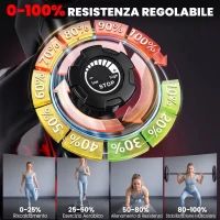SPORTNOW Cyclette Professionale con Sella Regolabile, Volano 6kg, Nero(m-5)