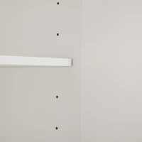 Modern Wooden Buffet Sideboard Storage Cabinet with 2 Doors, Freestanding Kitchen Cupboard with Adjustable Shelf, 80L x 40W x 80H cm, White(m-12)