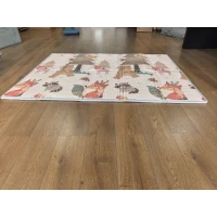 AIYAPLAY Alfombra Infantil Plegable y Reversible 200x150 cm Antideslizante e Impermeable Diseño Árbol y Bosque(m-10)