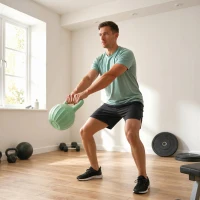 SPORTNOW Kettlebell for Strength Training Kettle Bell with Non-Slip Handle 8 kg Green(m-8)