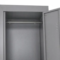 Vinsetto Locker Cabinet Storage Cold Rolled Steel w/ Shelves Vertical Cupboard Grey 38 x 46 x 180 cm(m-7)