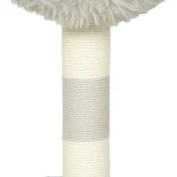 PawHut Kattenboom in schaapdesign met krabpalen, tunnel en speelgoed, 98 cm, lichtgrijs(m-12)