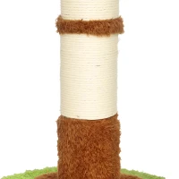 PawHut Cat Tree for Indoor Kittens, 88cm Flower Cat Tower with Condo & Bed, Scratching Post, 2 Toy Balls and 2 Crinkle Leaves(m-12)