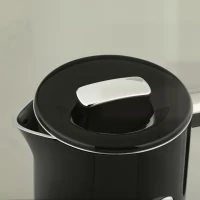 HOMCOM Waterkoker 1,7 L, 2200 W, met LED-display, instelbare temperatuur, warmhoudfunctie, zwart(m-15)