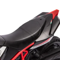 AIYAPLAY APRILIA 6V elektrische kindermotor met lithium-accu, 25W motor, 30° stuurbegrenzing en afneembare zijwieltjes(m-10)