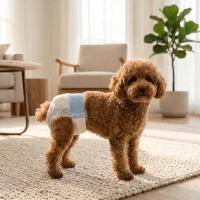 PawHut Disposable Dog Diapers Female for S Dogs Incontinence or Excitable Urination and Training 48 Count(m-14)