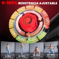 SPORTNOW Bicicleta Estática con APP Bluetooth Resistencia Magnética Volante de 8 kg Pantalla LCD Asiento y Manillar Ajustable(m-5)