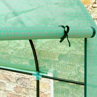 Outsunny Solar de Grădină Tip Tunel, 3x2x2 m, Oțel și PE Anti-UV, Verde(m-9)