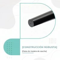 HOMCOM Banco Pie de Cama Tapizado en Lona con Patas de Madera Reposabrazos y Asiento Acolchado Verde Claro(m-7)