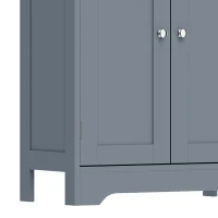 HOMCOM Kitchen Cupboard, Modern Freestanding Kitchen Storage Cabinet with Doors and Shelves, Grey Blue(m-13)