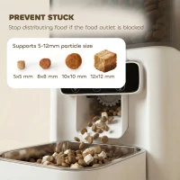 PawHut Automatic Cat Feeder, 4.5L WiFi Cat Food Dispenser with Timer, Programmable 1-10 Meals, Auto Pet Feeder(m-5)