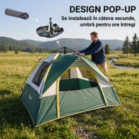 Outsunny Cort pentru Camping pentru 2 Persoane(m-4)
