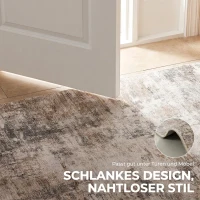 HOMCOM Woonkamerkleed van polyester met modern kunstzinnig patroon, wasbaar, bruin(m-7)